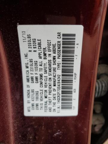 Photo 12 VIN: 1HGCR2F70EA094242 - HONDA ACCORD EX 