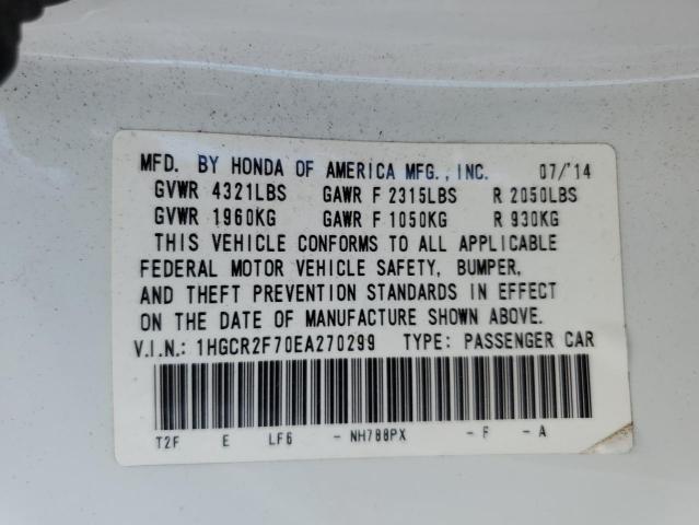 Photo 11 VIN: 1HGCR2F70EA270299 - HONDA ACCORD EX 