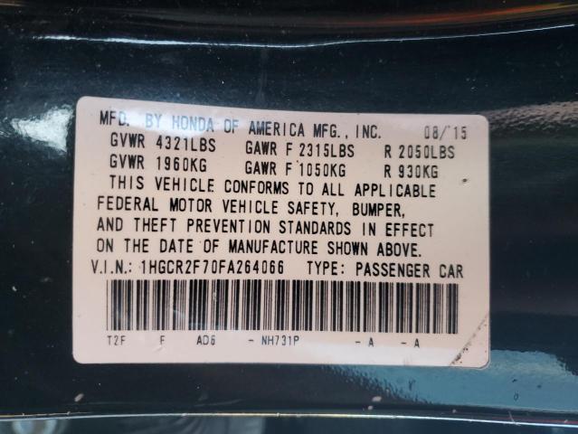 Photo 11 VIN: 1HGCR2F70FA264066 - HONDA ACCORD EX 