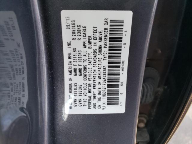 Photo 12 VIN: 1HGCR2F70GA030382 - HONDA ACCORD 