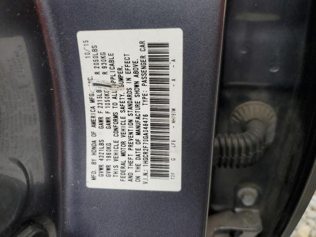 Photo 11 VIN: 1HGCR2F70GA048476 - HONDA ACCORD EX 