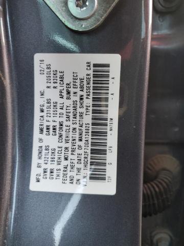 Photo 12 VIN: 1HGCR2F70GA138825 - HONDA ACCORD EX 