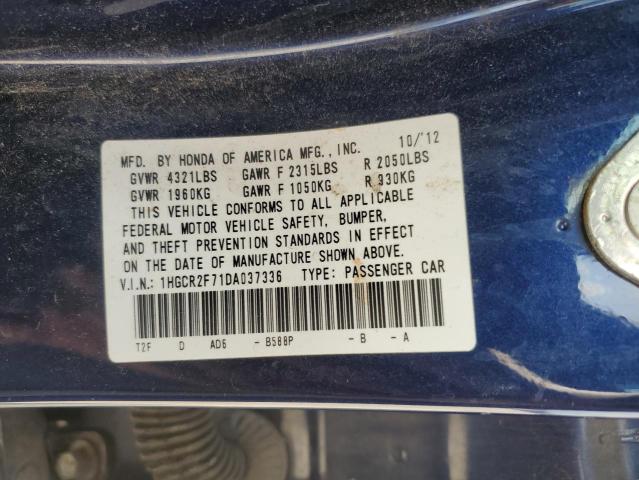 Photo 11 VIN: 1HGCR2F71DA037336 - HONDA ACCORD 