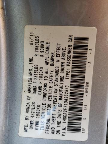 Photo 11 VIN: 1HGCR2F71DA262873 - HONDA ACCORD EX 