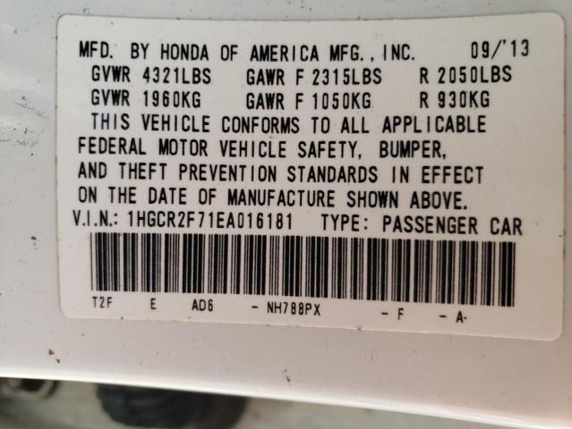 Photo 11 VIN: 1HGCR2F71EA016181 - HONDA ACCORD 