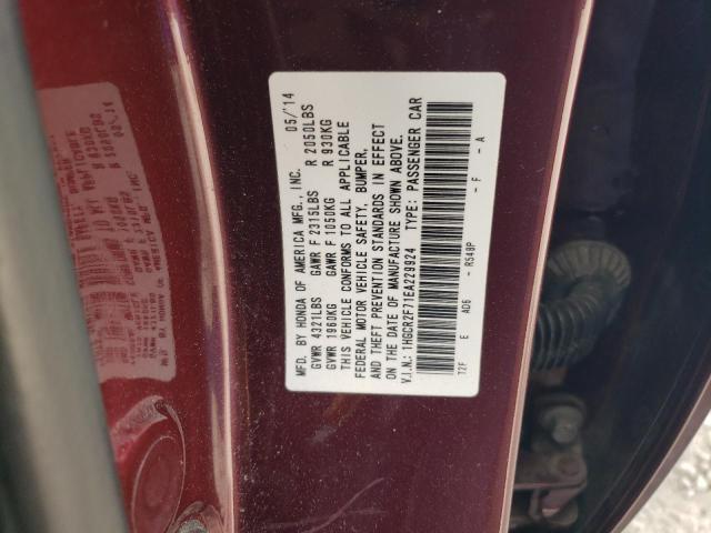 Photo 11 VIN: 1HGCR2F71EA229924 - HONDA ACCORD EX 