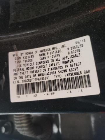 Photo 9 VIN: 1HGCR2F71FA165661 - HONDA ACCORD EX 