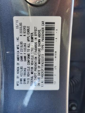 Photo 11 VIN: 1HGCR2F71FA203373 - HONDA ACCORD EX 