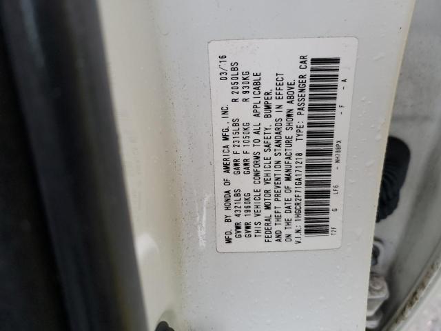 Photo 12 VIN: 1HGCR2F71GA171218 - HONDA ACCORD EX 