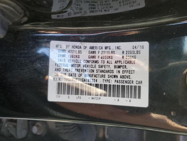 Photo 11 VIN: 1HGCR2F71GA191324 - HONDA ACCORD EX 