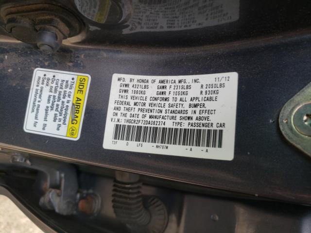 Photo 9 VIN: 1HGCR2F72DA062374 - HONDA ACCORD EX 