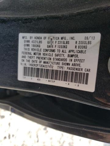 Photo 9 VIN: 1HGCR2F72EA037492 - HONDA ACCORD EX 