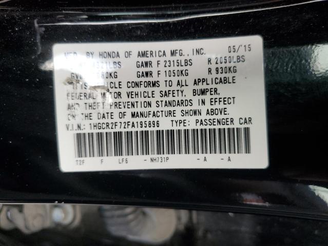 Photo 11 VIN: 1HGCR2F72FA195896 - HONDA ACCORD 