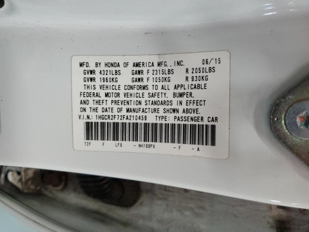 Photo 11 VIN: 1HGCR2F72FA210459 - HONDA ACCORD 