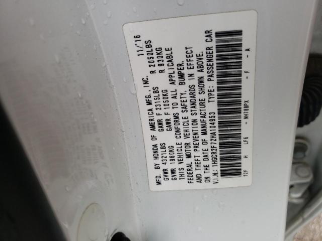 Photo 11 VIN: 1HGCR2F72HA104953 - HONDA ACCORD EX 