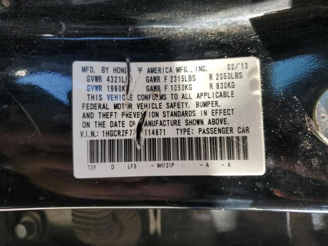 Photo 11 VIN: 1HGCR2F73DA114871 - HONDA ACCORD EX 