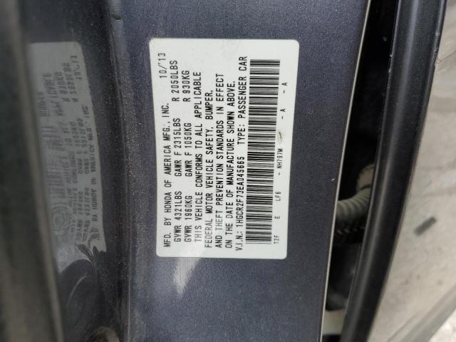 Photo 11 VIN: 1HGCR2F73EA045665 - HONDA ACCORD EX 