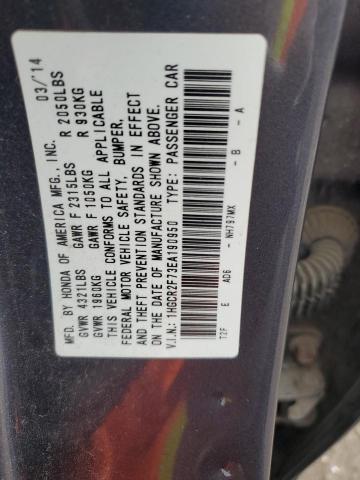 Photo 11 VIN: 1HGCR2F73EA190950 - HONDA ACCORD EX 