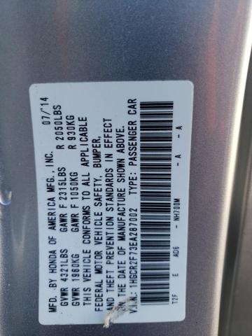 Photo 9 VIN: 1HGCR2F73EA287002 - HONDA ACCORD EX 