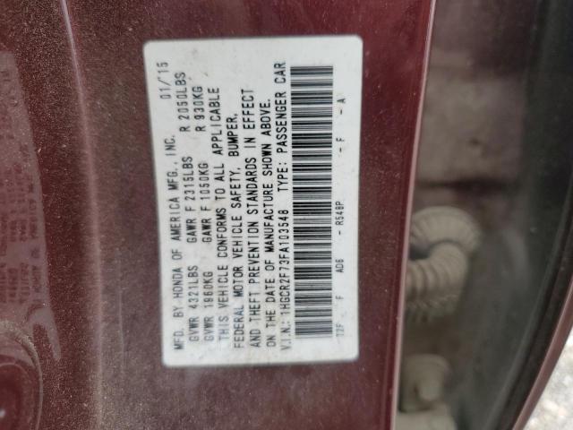 Photo 11 VIN: 1HGCR2F73FA103548 - HONDA ACCORD EX 