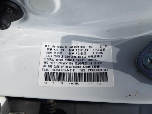 Photo 9 VIN: 1HGCR2F73FA146187 - HONDA ACCORD EX 