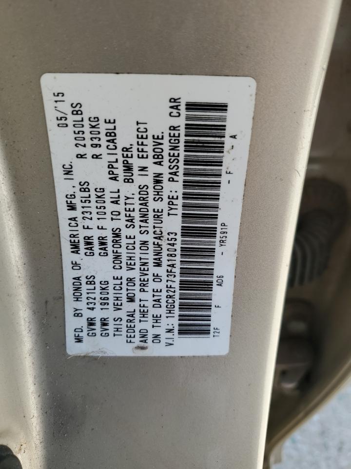 Photo 12 VIN: 1HGCR2F73FA180453 - HONDA ACCORD 