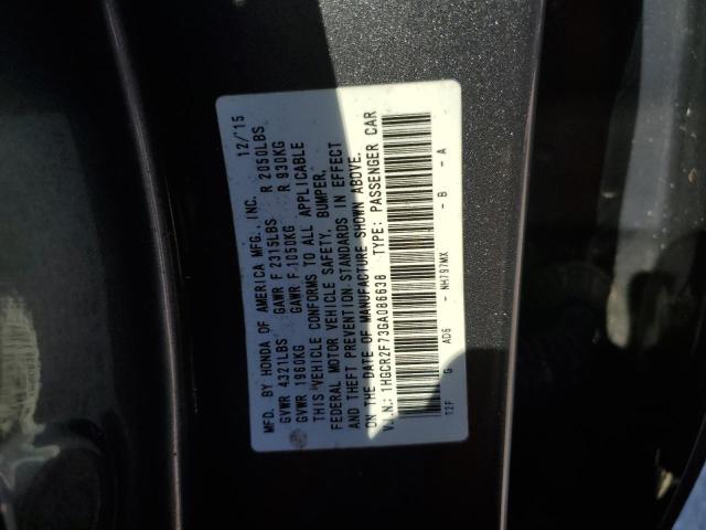 Photo 9 VIN: 1HGCR2F73GA086638 - HONDA ACCORD EX 