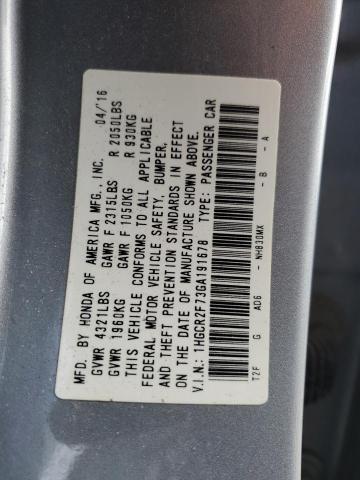 Photo 12 VIN: 1HGCR2F73GA191678 - HONDA ACCORD 