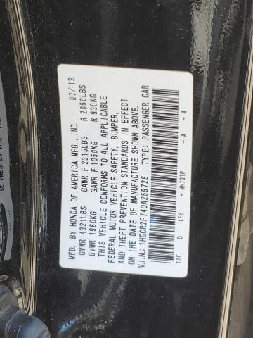 Photo 11 VIN: 1HGCR2F74DA259725 - HONDA ACCORD EX 