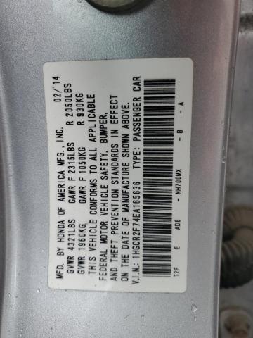 Photo 11 VIN: 1HGCR2F74EA165636 - HONDA ACCORD EX 