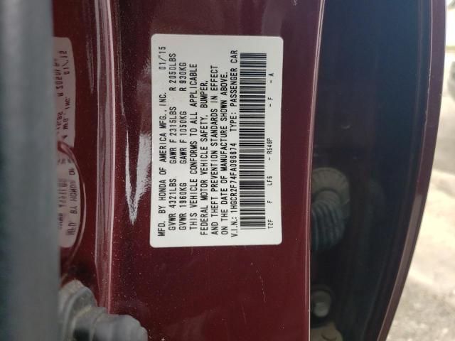 Photo 12 VIN: 1HGCR2F74FA096674 - HONDA ACCORD 