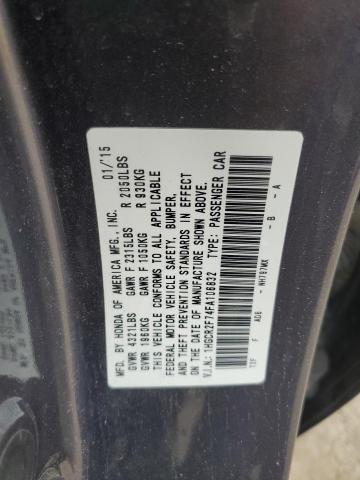 Photo 11 VIN: 1HGCR2F74FA106832 - HONDA ACCORD EX 