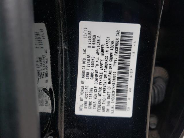 Photo 9 VIN: 1HGCR2F74HA090912 - HONDA ACCORD EX 