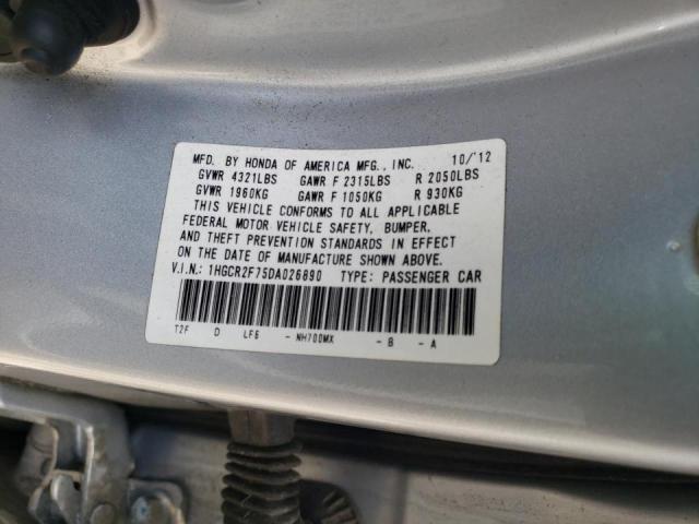 Photo 9 VIN: 1HGCR2F75DA026890 - HONDA ACCORD EX 