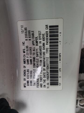 Photo 11 VIN: 1HGCR2F75DA077712 - HONDA ACCORD 