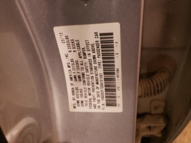 Photo 9 VIN: 1HGCR2F75DA151081 - HONDA ACCORD EX 