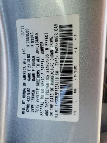 Photo 11 VIN: 1HGCR2F75EA110158 - HONDA ACCORD EX 