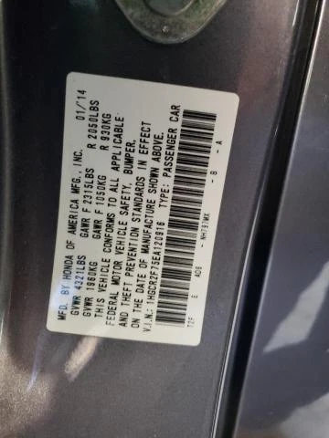 Photo 11 VIN: 1HGCR2F75EA120916 - HONDA ACCORD EX 