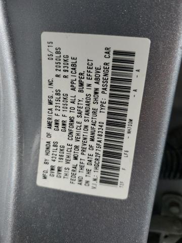 Photo 11 VIN: 1HGCR2F75FA183340 - HONDA ACCORD EX 