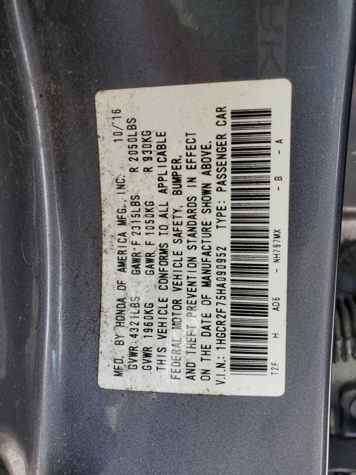 Photo 11 VIN: 1HGCR2F75HA090952 - HONDA ACCORD 