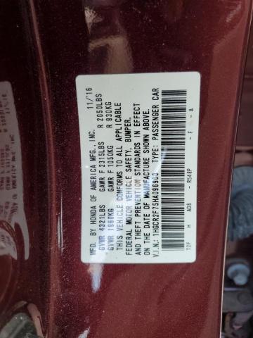 Photo 9 VIN: 1HGCR2F75HA096900 - HONDA ACCORD 