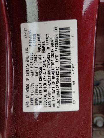 Photo 11 VIN: 1HGCR2F75HA242342 - HONDA ACCORD EX 