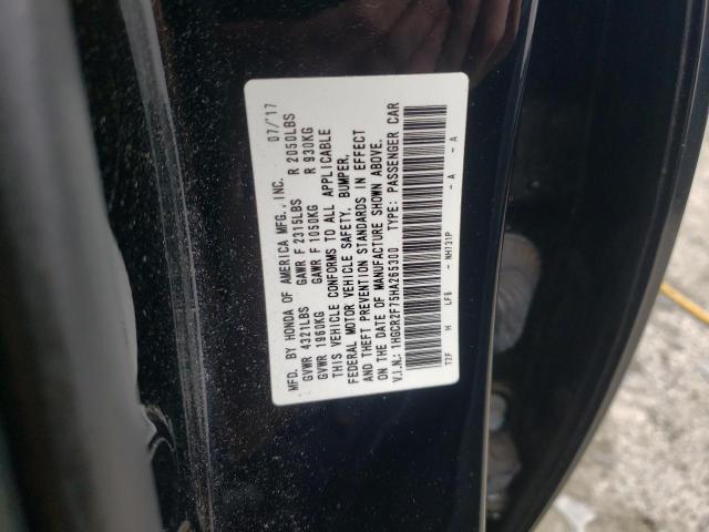 Photo 9 VIN: 1HGCR2F75HA265300 - HONDA ACCORD EX 