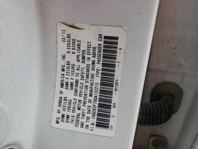 Photo 9 VIN: 1HGCR2F76DA130210 - HONDA ACCORD EX 