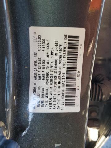 Photo 9 VIN: 1HGCR2F76EA025748 - HONDA ACCORD EX 