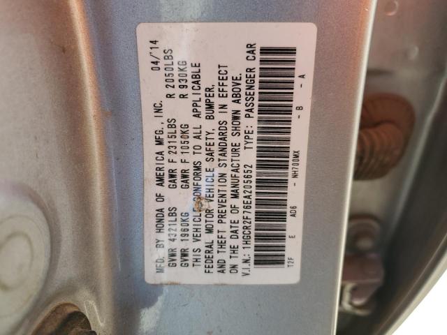 Photo 11 VIN: 1HGCR2F76EA205652 - HONDA ACCORD EX 