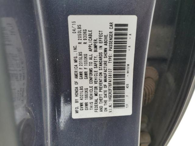 Photo 12 VIN: 1HGCR2F76FA158107 - HONDA ACCORD 