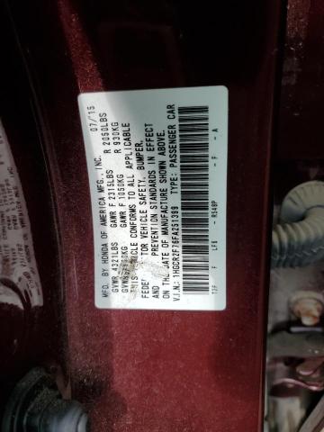 Photo 9 VIN: 1HGCR2F76FA251399 - HONDA ACCORD EX 