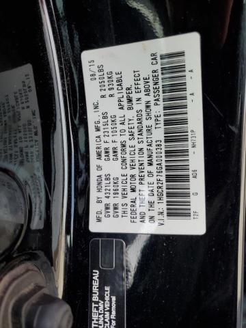 Photo 11 VIN: 1HGCR2F76GA000383 - HONDA ACCORD 