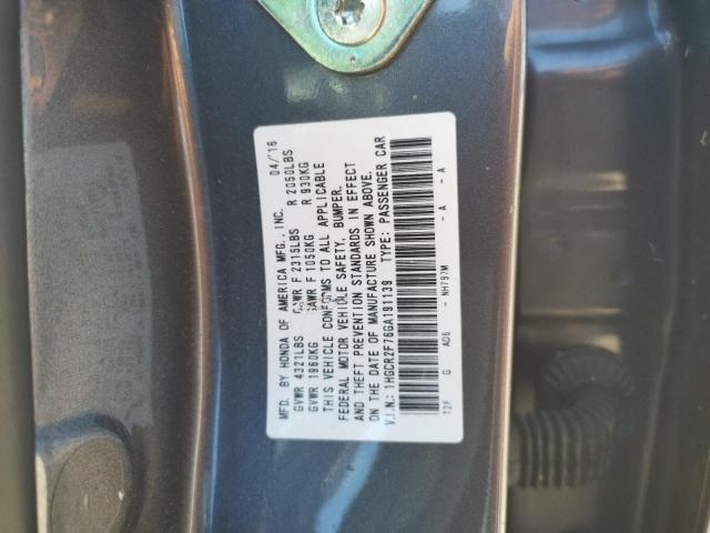 Photo 9 VIN: 1HGCR2F76GA191139 - HONDA ACCORD EX 